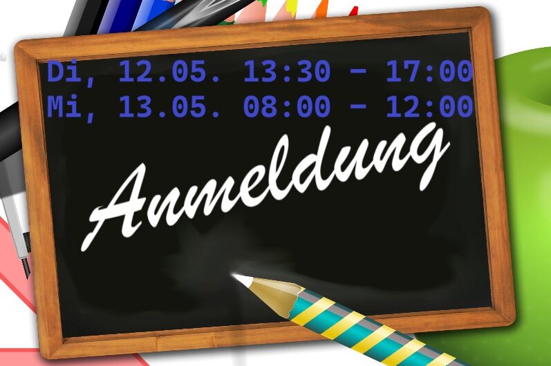 Anmeldetermine und -formular